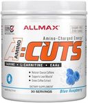 ALLMAX Nutrition ACUTS - Amino Acid Powder Supplement with Taurine, L-Carnitine, Green Coffee Bean Extract - Blue Raspberry - 252 g