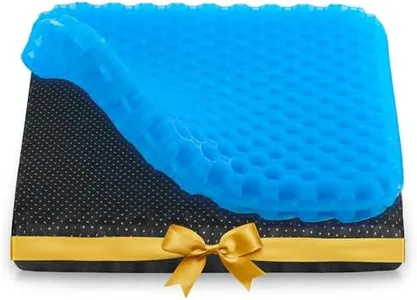 Gel Seat Cushion, Office Chair Cushion, Seat Cushion for Desk Chair, Wheelchair Cushions Pressure Relief, 1.6" Cooling Gel Seat Cushion for Car Seat Soft & Breathable, Comfortable Stadium Seat Cushion