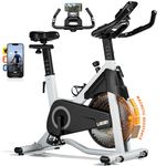 Labgrey Magnetic Exercise Bike Smart Apps Resistance Indoor Cycling Bike Stationary Cycle Bike with Heart Rate Sensor Comfortable Seat Cushion Quiet Fitness Bike for Home Training Cardio Workout