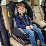 R for Rabbit Jack N Jill NXG Baby Car Seat ECE R44 Certified | Dual Facing with 5-Point Harness, Side Impact Protection & Washable Cover | Safe & Comfortable Travel for Kids (Black Grey)