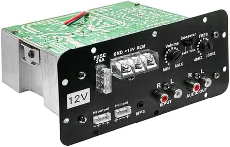 FABTEC 12V Dual Channel 120W Car Multi Channel Amplifier Stereo Power Mono Amp Audio, Bass Sub Woofer Kit, Monoblock, Class AB, Mosfet Power Supply