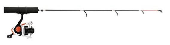 13 FISHING - Heatwave Ice Combo - 26" ML (Medium Light) - HWC3-26ML, Black/White/Orange