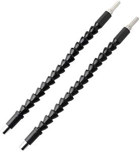 Maexus Flexible Drill Bit Extension - Magnetic Hex Soft Shaft, Flexible Screwdriver Extension for Connect Drive Shaft Tip Drill Bit Kit Adaptor (2 Pcs)