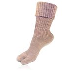 Bonjour Woolen Thumb Socks for Womens in Fawn Colors_BROGWL-17-THUMB (Fawn)