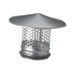 Ø 100mm 4" Inch Round Roof Vent Cap Galvanised Steel for All Weather Conditions Top Round Exhaust Cap with Rubber for Perfect Insulation Vent Cover