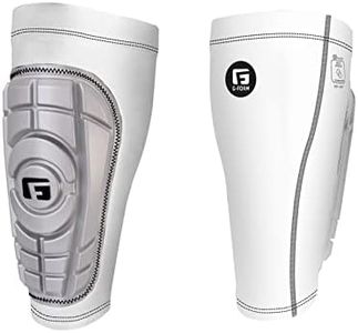 G-Form Pro-S Compact Shin Guard, Silver/White, Adult Medium