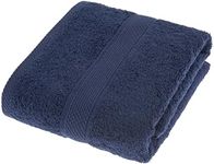 HOMESCAPES Navy Blue Turkish Cotton