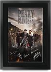 HWC Trading A3 FR Peaky Blinders TV Series Poster The Cast Signed Gift FRAMED A3 Printed Autograph Film Gifts Print Photo Picture Display