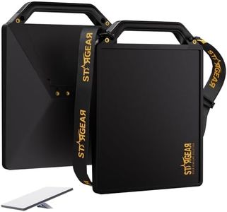 Starlink Mini Protective Cover Case, Portable Protector with 7 1/4"-20 Nuts for DIYer-Friendly to Expand as Starlink Mini Mount, Silicone Cover with Sturdy Handle Shoulder Strap for Satellite Dish