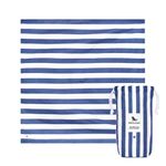 Dock & Bay Picnic Blanket - Quick Dry & Water Resistant - 100% Recycled Materials - Large (170x170cm) - Whitsunday Blue