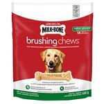 Milk-Bone Brushing Chews Dental Treats for Large Dogs, Daily Oral Care, 18 Treats