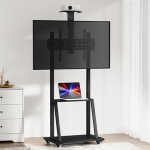 Artiss Mobile TV Stand for 32"-75" TVs Mount Bracket Portable Solid Trolley Cart