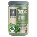 Botanica Organic Perfect Greens Powder - Chlorella, Spirulina, Barley & Wheat Grass - Vegan, Non-GMO, Gluten-Free, Stevia-Free, 7435 mg per Serving, Greens superfood powder and supplement, 27 servings