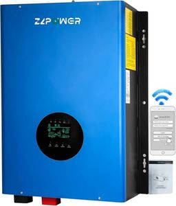 ZLPOWER 48V Inverter 12KW Solar Hybrid Off Grid 110/220Vac Low Frequency DC 48V AC Input 240V AC Output 120V/240V Split Phase Pure Sine Wave Converter with 2x80A MPPT Charger Controller 12000W UL1741