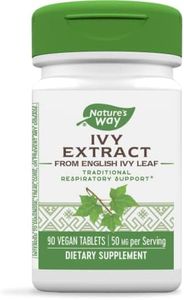 Nature's Way Ivy Extract from English Ivy Leaf, Traditional Respiratory Support*, 50mg Per Serving, 90 Tablets