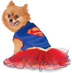 Rubie's Official DC Comics Supergirl Pet Dog Costume Tutu Dress, Size: Small Neck to Tail 11 Inch, Chest 14 Inch Halloween Halloween