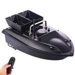 Smart Fishing Bait Boat, Double Hopper Night Light RC Fishing Gear Boat 1.5Kg Loading 500M Remote Control Nesting Speedboat