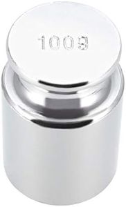 sourcing map Poids d'Étalonnage 100g Poids de Calibration M1 Précision Chrome Plaqué Acier pour Numérique Balance Échelles