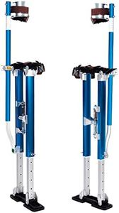 Painting Drywall Stilts,Adjustable Aluminum Tool Stilt for Plastering,24" - 40" Sheetrock Stilts,Professional Drywall Stilts, Blue