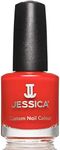JESSICA | Custom Colour Midi Nail Polish | Award Winner Nail Polish, strengthen nails, long-lasting salon professional finish | Confident Coral| 14.8 ml