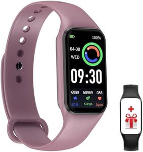 FeipuQu Smartwatch Uomo Donna, 5 ATM Impermeabil con Cardiofrequenzimetro/SpO2/Sonno/Contapassi, Notifiche Smart Watch Orologio Fitness Activity Tracker per iOS Android (2 Cinturini)