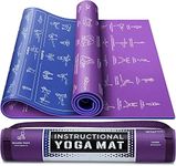 Instructional Yoga Mat with Poses P