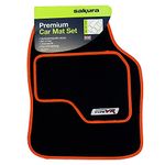 Sakura SS5307 Universal Car Mat Set , Orange