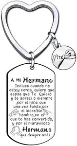 XQXQXZ Regalo Hermano Llavero Hermano Hombre Regalos Creativos para Jóvenes Regalo de Cumpleaños para Hermano Regalos universitarios, Regalos de Graduación (2)