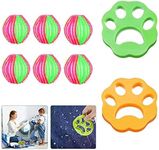 Pet Hair Remover Washing Machine, 8 Pieces Pack Laundry Hair Catcher Washing Machine Lint Remover Reusable Animal Fur Washer Catcher Hair Remover for Laundry Clothes