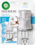 Airwick Plug In Scented Oil Kit, Fresh New Day, Simply Cotton, 1 Warmer + 1 Refill (1x20mL)