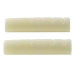 Musiclily Pro 43.99mm Slotted Electric and Acoustic Guitar Bone Nut for 6 String Epiphone Pre-2014, Ivory (Set of 2)