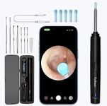 Frohsen Ear Wax Removal Kit Otoscopes Visual, Smart Ear Cleaner WiFi Real Time HD Camera, Ear Scope Cleaning Kit, Ear Wax Remover iOS & Android(black）