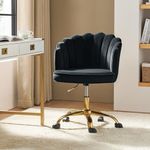 HULALA HOME Velvet Office Chair Des