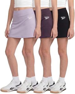 Reebok 3 Pack: Girls Skorts Athletic Dry Fit Tennis Golf Skirt with Built in Shorts Active for Kids Teens Tweens (Sizes 6-16)- Set 5, L, (10-12)