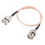 uxcell BNC Male to BNC Male Coax Cable RG316 Low Loss RF Coaxial Cable 50 ohm 1 ft