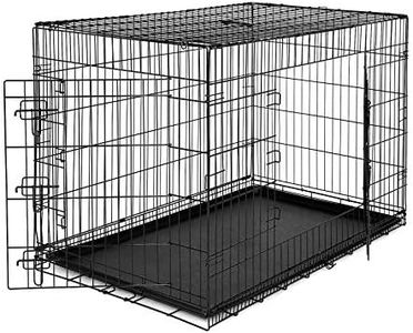 lionto Cage de transport pour chien pliable, (XXL) 106x71x77 cm Noir