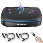 MERACH Vibration Plate Exercise Machine, Vibrating Plate with Bluetooth and LED Lights, Workout Equipment for Women