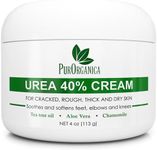 PurSources Urea 40% Healing Cream 4 Oz - Best Callus Remover + Free Pumice Stone - Moisturizes And Rehydrates Feet To A Healthy Appearance