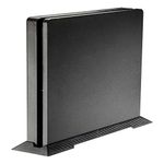 eXtremeRate Black Vertical Stand for PS4 Slim Console, Steady Base Mount Holder for PS4 Slim Console, Bracket Stand for PS4 Slim Console with Built-in Cooling Vents Non-Slip Feet