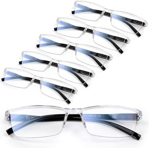 Gaoye 6PCS Reading Glasses Men - Unbreakable Blue Light Blocking Computer Readers Women - Stay Clear Magnifying Vision