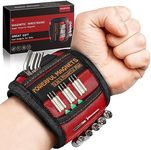 Tools Gifts for Men Magnetic Wristband - Christmas Stocking Stuffers for Adult Dad Women Super Strong Magnet Wrist Tool Belt Set Holder for Holding Screw Cool Gadgets Birthday Mens Gift Ideas for Dads