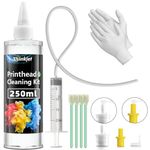 Osinkjet Printhead Cleaning Kit for Epson, 250ml Printer Cleaning kit for HP, Print Head Cleaning Solution for Canon, Printer Head Cleaner for Brother Inkjet Printers Nozzle