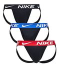 Nike Men`s Dri-FIT Essential Micro Jock Strap 3 Pack, B(ke1144-001)/R, XX-Large