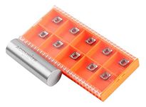 Accusize Industrial Tools CCGT21.51 Carbide Inserts, for Cutting Aluminum, Uncoated, 1/64" Radius