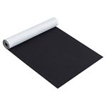 BENECREAT 15.7" x 78.7" Black Self-Adhesive Felt Fabric Sheet Sticky Jewelry Drawer Box Liner for Halloween Decoration, Costume Art, Craft Making, 1mm Thick