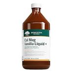 Genestra Brands Cal Mag Vanilla Liquid + - For Bone Health - Calcium & Magnesium Citrate - With Vitamin A, D & K1 - Calcium Supplement - Vanilla Flavour - 450 mL Liquid