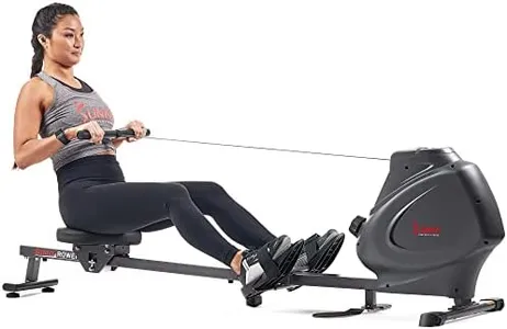 Sunny Health & Fitness Premium Magnetic Rowing Machine Interactive Rower with Optional Exclusive SunnyFit® App and Smart Bluetooth Connectivity - ‎SF-RW5941SMART