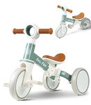 LOL-FUN Kids Tricycle Age 1-3 Year Old, Toddler Balance Bike for 2 Years Old, 4 in 1 Kids Trike for Boys Girls Gift Present, 3 Wheel Baby Bicycle with Removable Pedal