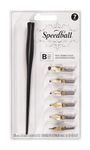 Speedball B-Series Lettering Pen Set - 1 Penholder w/ 6 Nibs