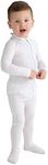 Wrap-E-Soothe Eczema Clothing for Toddlers - White Long Sleeve Bodysuit for Young Kids - Itch Relief, Ultra-Soft, and Eco-Friendly No Zinc or Dyes (2 Years)